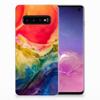 Hoesje maken Samsung Galaxy S10 Watercolor Dark