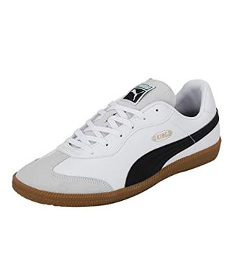 PUMA Unisex King 21 It voetbalschoen, Puma Witte PUMA Zwarte Gom, 44.5 EU