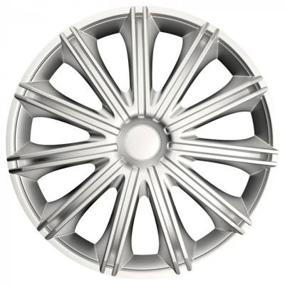 AutoStyle wieldoppen Nero 18 inch ABS zilver set van 4 S AutoStyle wieldoppen Nero 18 inch ABS zilver set van 4 S