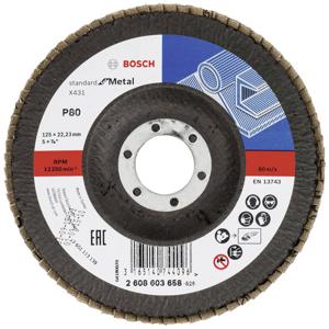 Bosch Accessories 2608603658 X431 Lamellenschijf Diameter 125 mm Boordiameter 22.33 mm Staal 1 stuk(s)