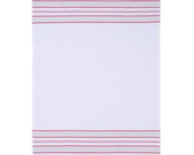 Clarysse Theedoek Timeless Rood (Wit/Rode streep)