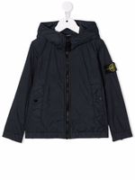 Stone Island Junior veste à patch logo sur la manche - Bleu