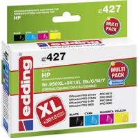 Edding Inktcartridge vervangt HP 950, 950XL, 951, 951XL Compatibel Combipack Zwart, Cyaan, Magenta, Geel 18-427