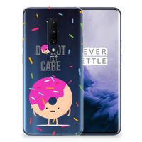 OnePlus 7 Pro Siliconen Case Donut Roze