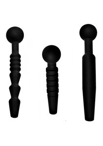 Dark Rods 3 Piece Silicone Penis Plug Set