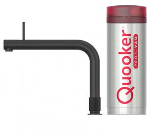 Quooker Front met PRO3 boiler 3-in-1 kokend water kraan Zwart