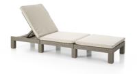 Allibert ligbed Daytona - cappuccino - 22x65x195 cm - Leen Bakker