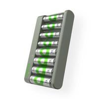 GP RECYKO USB-lader model GP E821 incl. 4X RECYKO AA 2100 mAh 4 x RECYKO AAA 850 mAh batterij