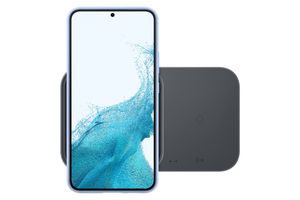 Samsung Wireless Charger Duo EP-P5400 EP-P5400BBEGEU Inductielader 2.77 A Uitgangen USB-C Donkergrijs