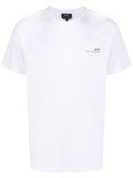 A.P.C. t-shirt à logo imprimé - Blanc - thumbnail