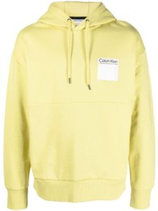 Calvin Klein hoodie Elementa Photo à lien de resserrage - Jaune