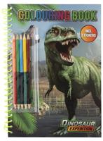Kolorowanka Dinozaur + kredki