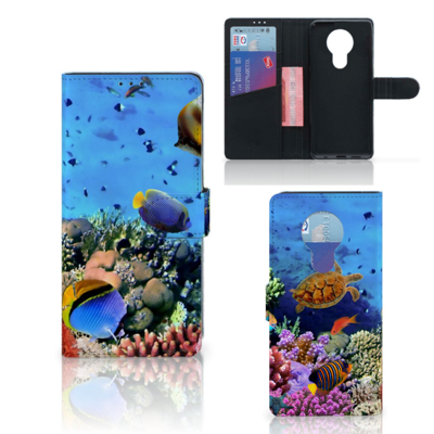 Nokia 5.3 Telefoonhoesje met Pasjes Vissen Nokia 5.3 Telefoonhoesje met Pasjes Vissen