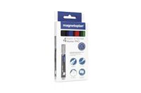 Magnetoplan Pro+ 12281 Whiteboardmarkerset Zwart, Blauw, Rood, Groen 4 stuk(s) - thumbnail