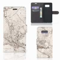 Samsung Galaxy S8 Plus Bookcase Marmer Beige
