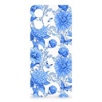 TPU Case voor OnePlus Nord CE 2 Lite Flowers Blue - thumbnail