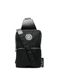 Philipp Plein sac porté épaule à plaque logo Hexagon - Noir