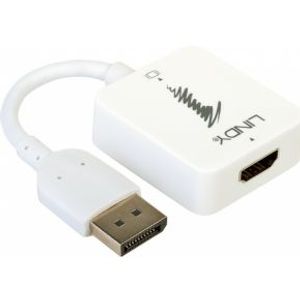 Lindy 38146 video kabel adapter HDMI Type A (Standaard) DisplayPort Wit