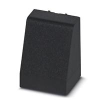 PHOENIX CONTACT EH 17.5-FP/ABS BK9005 draagrailbehuizing blindstop, 19,65 mm lengte, 16,3 mm breedte, 13,67 mm hoogte, zwart, 50 stuks