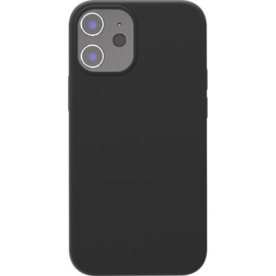Azuri Back Cover iPhone 12 mini Siliconen Back Cover Zwart