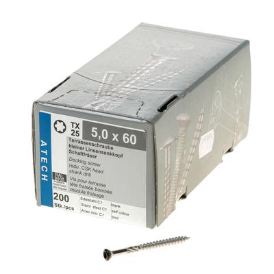 Potdekselschroef zwart r.9005 5x60mm tx25-