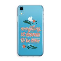 Optimistic flower girl: iPhone XR Transparant Hoesje