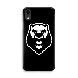 Angry Bear (black): iPhone XR Volledig Geprint Hoesje