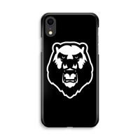 Angry Bear (black): iPhone XR Volledig Geprint Hoesje