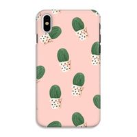 Cactusprint roze: iPhone XS Tough Case