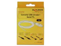 Delock 83785 Converter USB 2.0 male > TTL 6-pins pin header female 1,8 m (3,3 V) - thumbnail