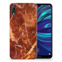 Huawei Y7 Pro (2019) TPU Siliconen Hoesje Marmer Bruin