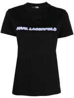 Karl Lagerfeld t-shirt Future à logo imprimé - Noir