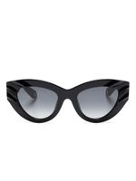 Roberto Cavalli lunettes de soleil à monture papillon - Noir