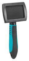 Trixie 24131 Soft Brush Hondenborstel, Kunststof, 5 x 23 x 12,5 cm, Zwart/Blauw