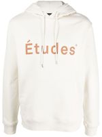 Etudes hoodie en coton biologique à logo imprimé - Tons neutres