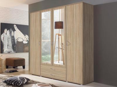 Kast TWIST 4 deuren 2 lades met spiegel sonoma