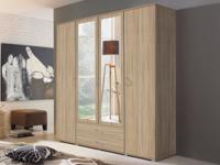 Kast TWIST 4 deuren 2 lades met spiegel sonoma