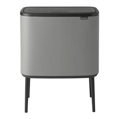 Brabantia Bo Touch Bin Afvalemmer 11 + 23 L - Mineral Concrete Grey Brabantia Bo Touch Bin Afvalemmer 11 + 23 L - Mineral Concrete Grey