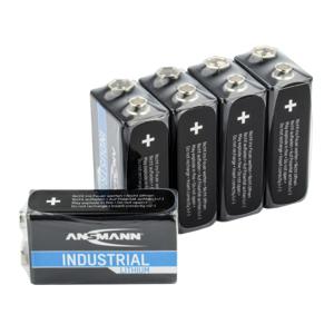 Ansmann Lithium Industrial 6LR61 9V batterij (blok) Lithium 1200 mAh 9 V 5 stuk(s)