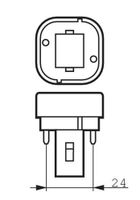 54125800 Compacte fluorescentielamp-lamp Energielabel F (A - G) G24d-3 Staaf 8.5 W = 26 W Neutraalwit (Ø x l) 33.4 cm x 170.10 mm Niet dimbaar 1 stuk(s) - thumbnail