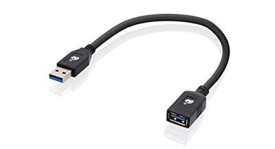 IOGEAR USB 3.0 verlengkabel mannelijk naar vrouwelijk 12-inch, G2LU3AMF