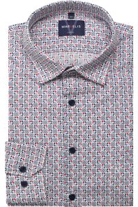 Marvelis Casual Modern Fit Overhemd blauw/rood, Motief