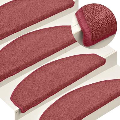 Trapmatten 15 st 65x24x4 cm Bordeaux Halfrond Groot