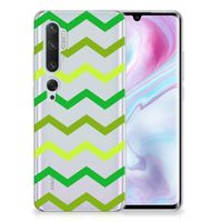 Xiaomi Mi Note 10 Pro TPU bumper Zigzag Groen - thumbnail