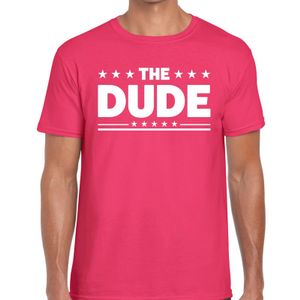 The Dude t-shirt roze heren