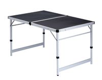 Isabella 120 x 80 cm Campingtafel Donkergrijs