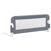 vidaXL Bedhekje Peuter Polyester Grijs Bedrails Bedhekjes Peuterhekje Bedrail