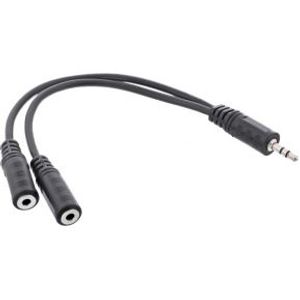 InLine 99300 audio kabel 0,2 m 3.5mm Zwart