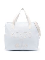 Kenzo Kids sac à langer à logo embossé - Bleu