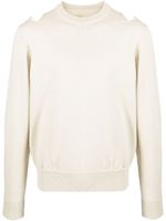 Jil Sander cut-out wool jumper - Tons neutres